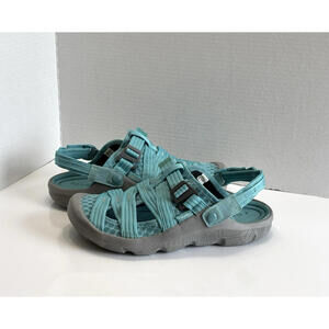 Oboz Whakata Trail Island Sandals Womens Sz 10 Aqua Outdoor Strappy Hiking Shoes
